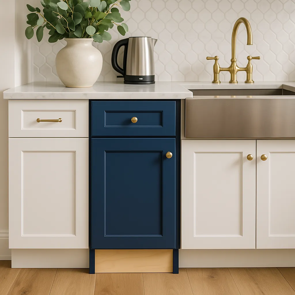 Home Decorators Collection Newport Mythic Blue Kitchen Base Cabinet, photo 2 of 3