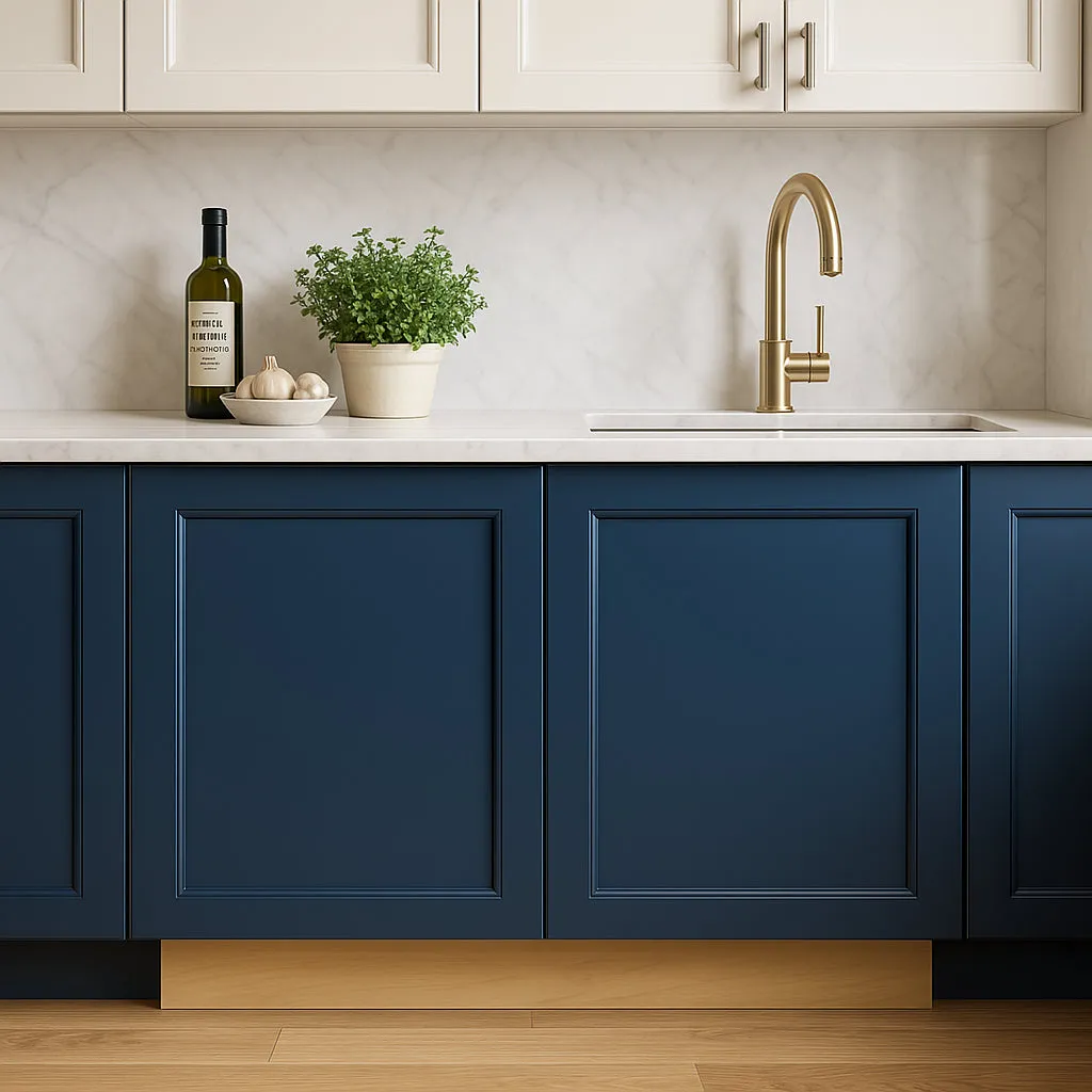 Home Decorators Collection Newport Mythic Blue Kitchen Cabinet, photo 2 of 3