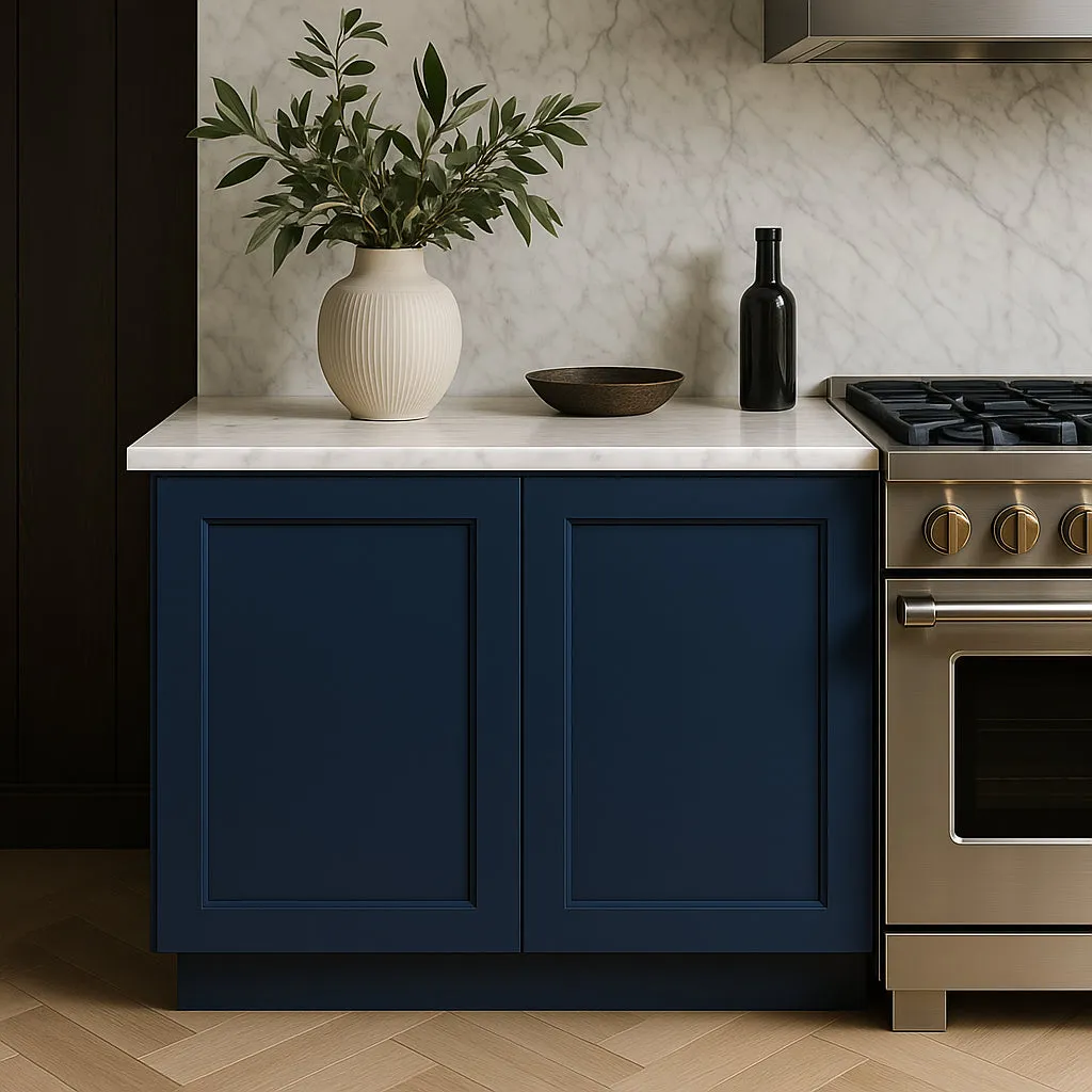 Home Decorators Collection Newport Mythic Blue Kitchen Cabinet, photo 3 of 3