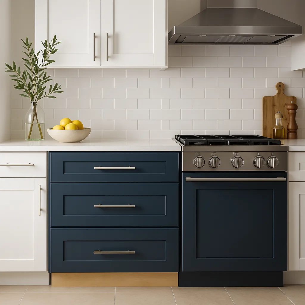 Home Decorators Collection Newport Mythic Blue Kitchen Cabinet, photo 2 of 3