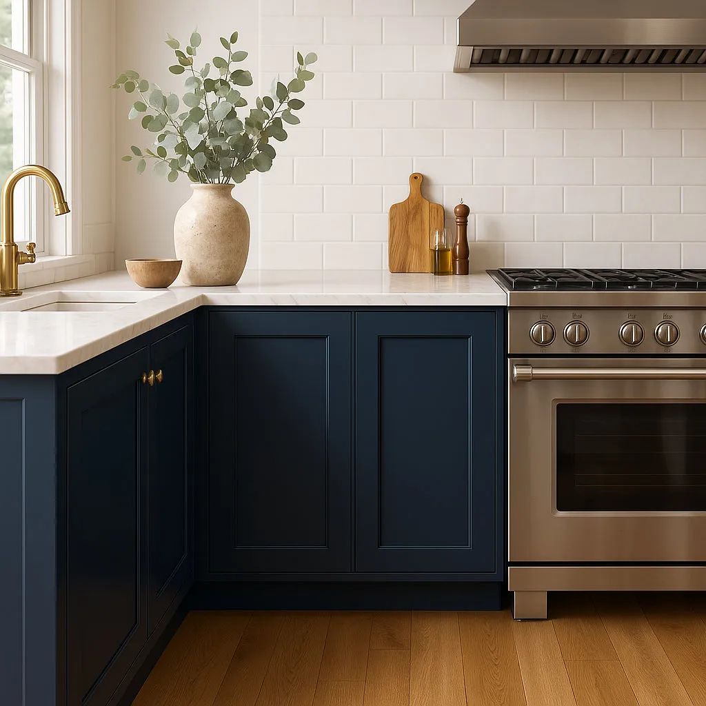 Home Decorators Collection Newport Mythic Blue Kitchen Base Cabinet, photo 2 of 3