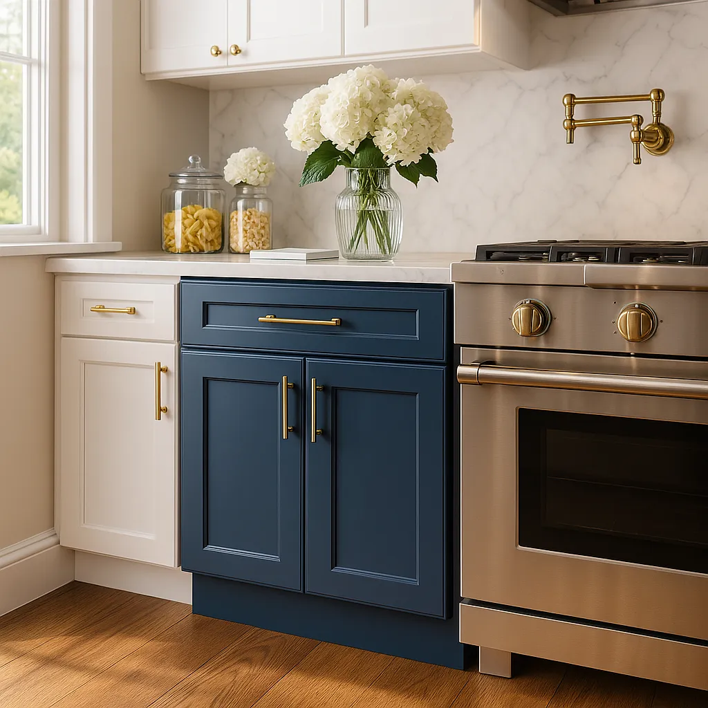 Home Decorators Collection Newport Mythic Blue Base Kitchen Cabinet, photo 2 of 3