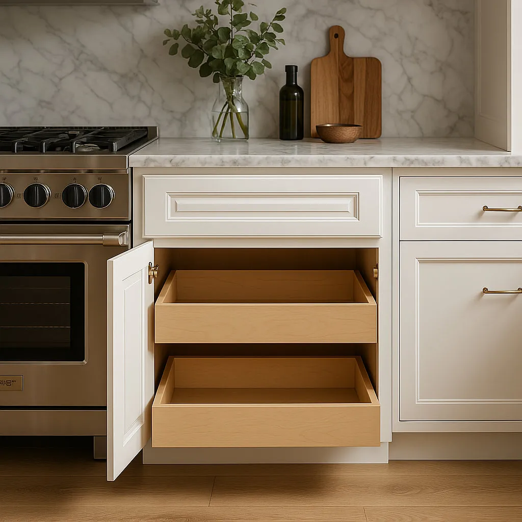 Home Decorators Collection Grayson Pacific White Kitchen Cabinet, photo 2 of 3