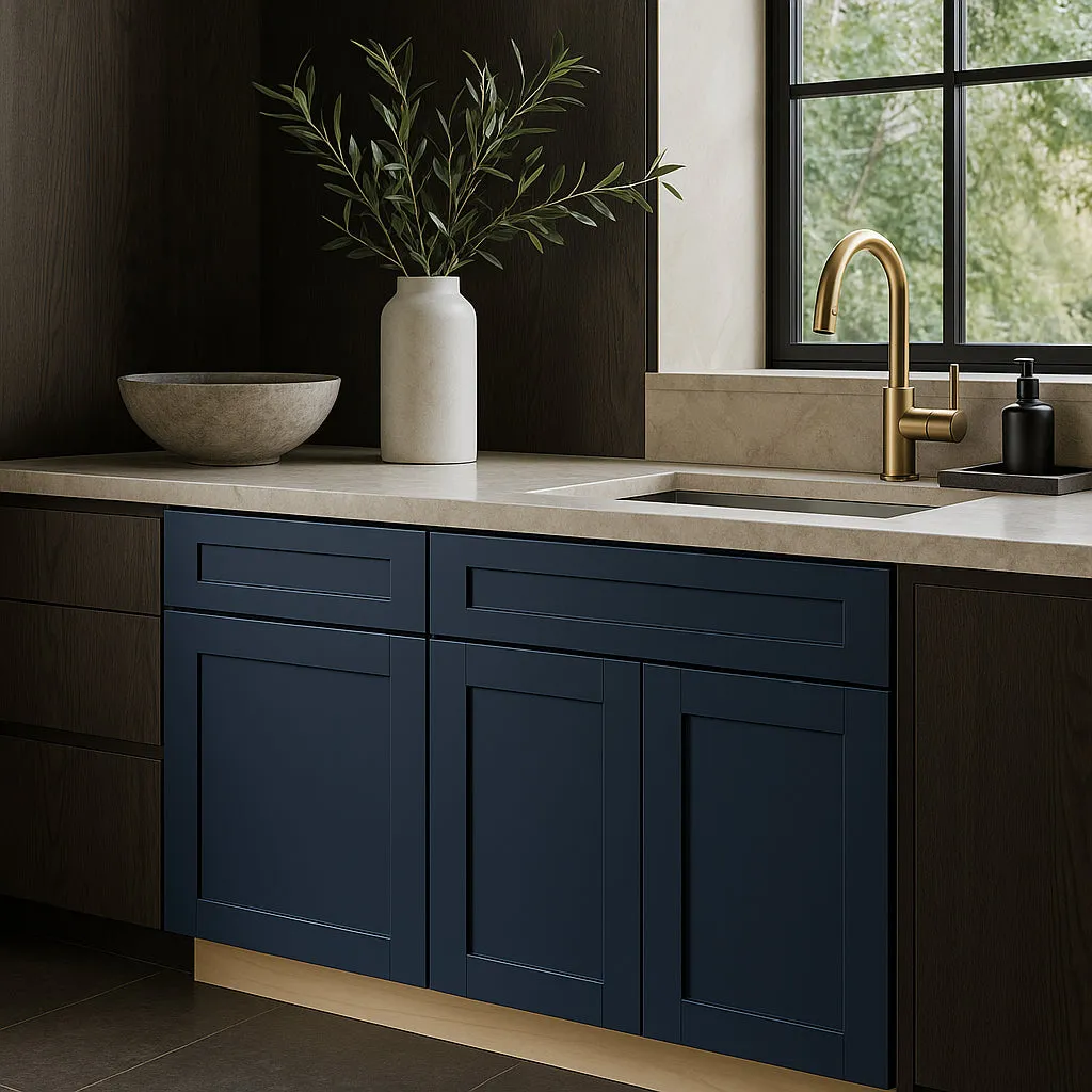 Home Decorators Collection Washington Vessel Blue Shaker Base Cabinet, photo 3 of 3