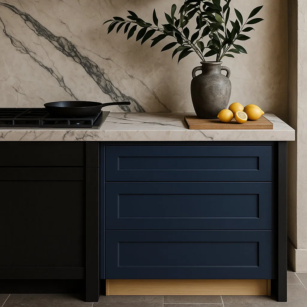 Home Decorators Collection Newport Cooktop Base Cabinet in Mythic Blue, photo 3 of 3