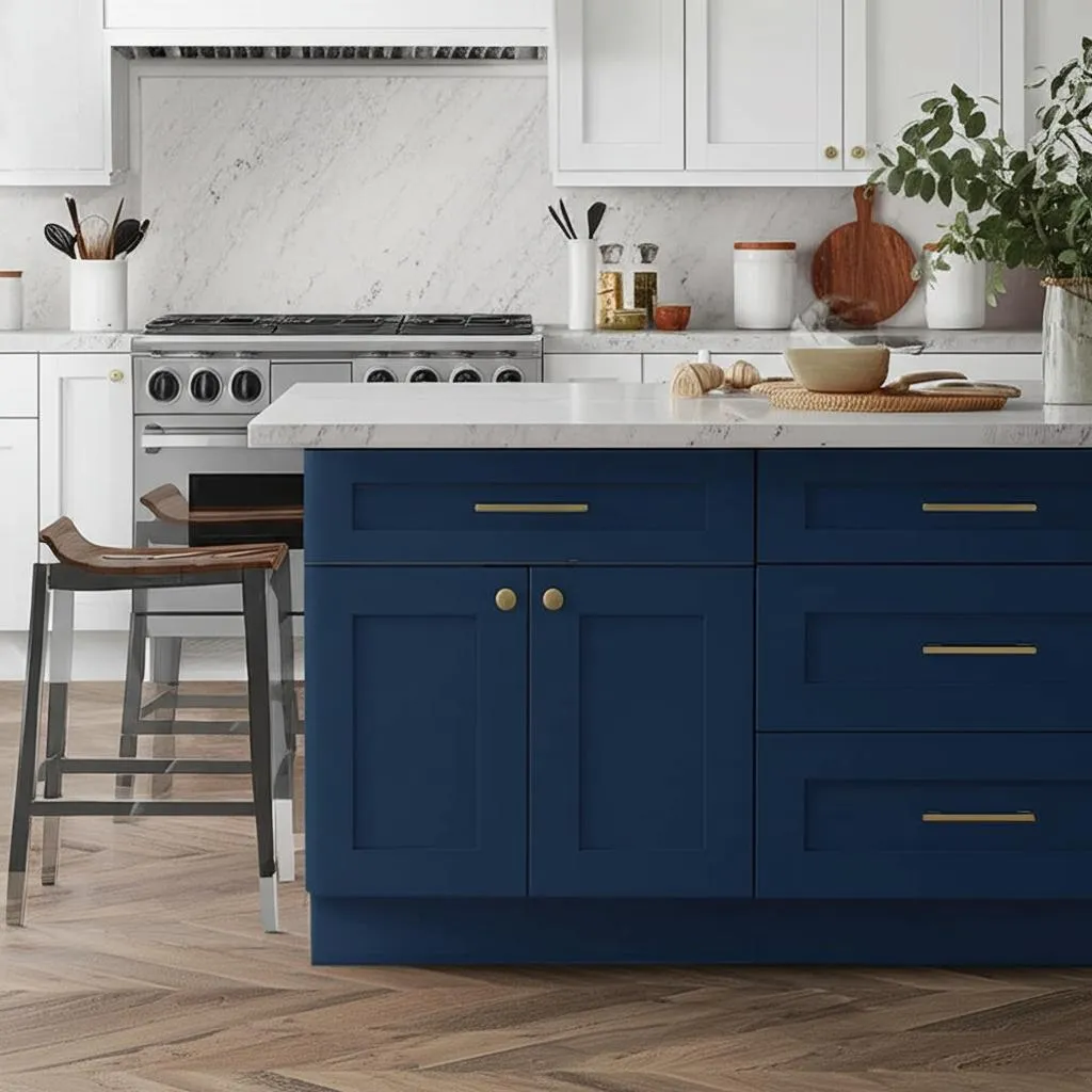 Home Decorators Collection Newport Mythic Blue Shaker-Style Base Kitchen Cabinet, photo 2 of 3