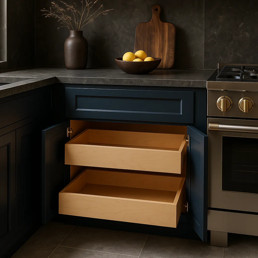 Home Decorators Collection Newport Mythic Blue Shaker-Style Base Kitchen Cabinet, photo 3 of 3