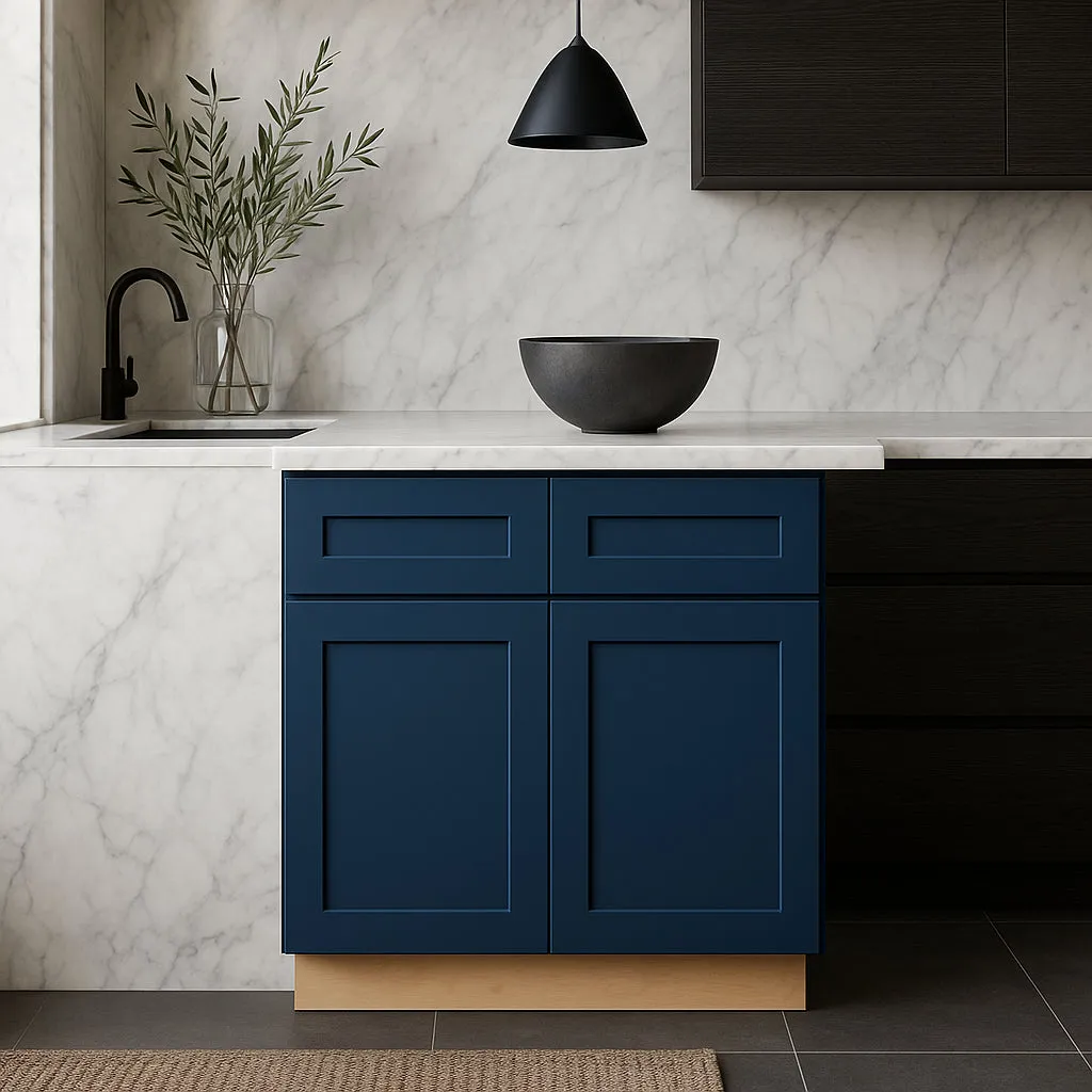 Home Decorators Collection Washington Vessel Blue Shaker Base Cabinet, photo 3 of 3