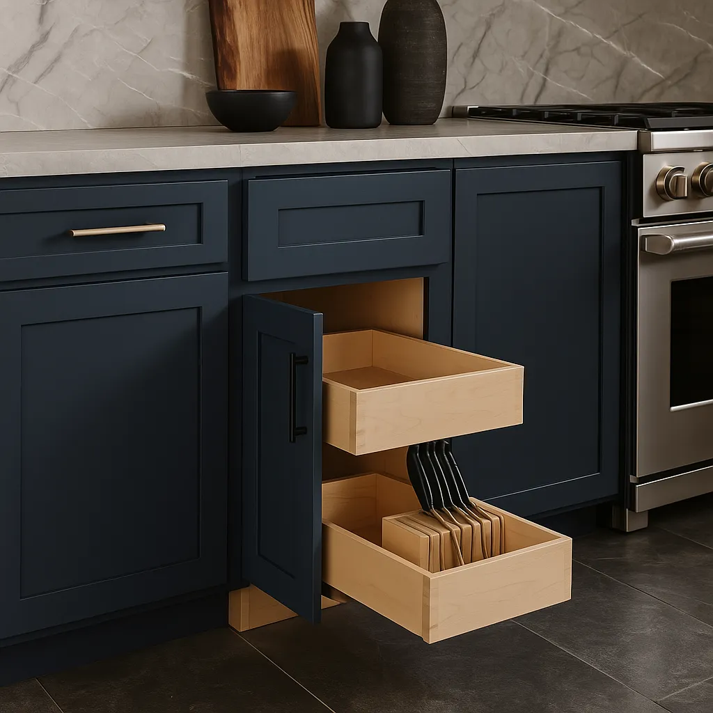 Home Decorators Collection Newport Mythic Blue Base Kitchen Cabinet, photo 3 of 3