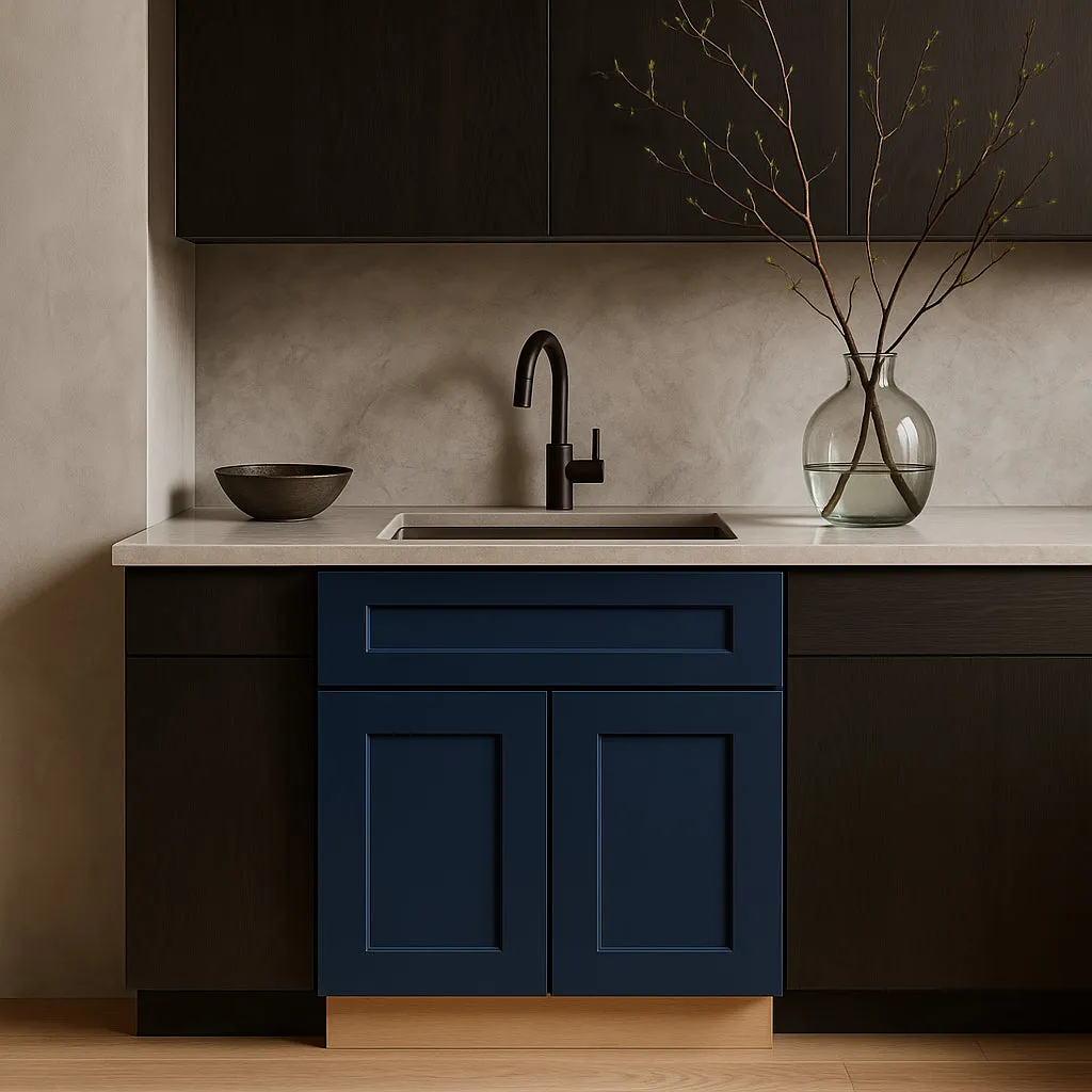 Home Decorators Collection Newport Mythic Blue Kitchen Cabinet, photo 3 of 3