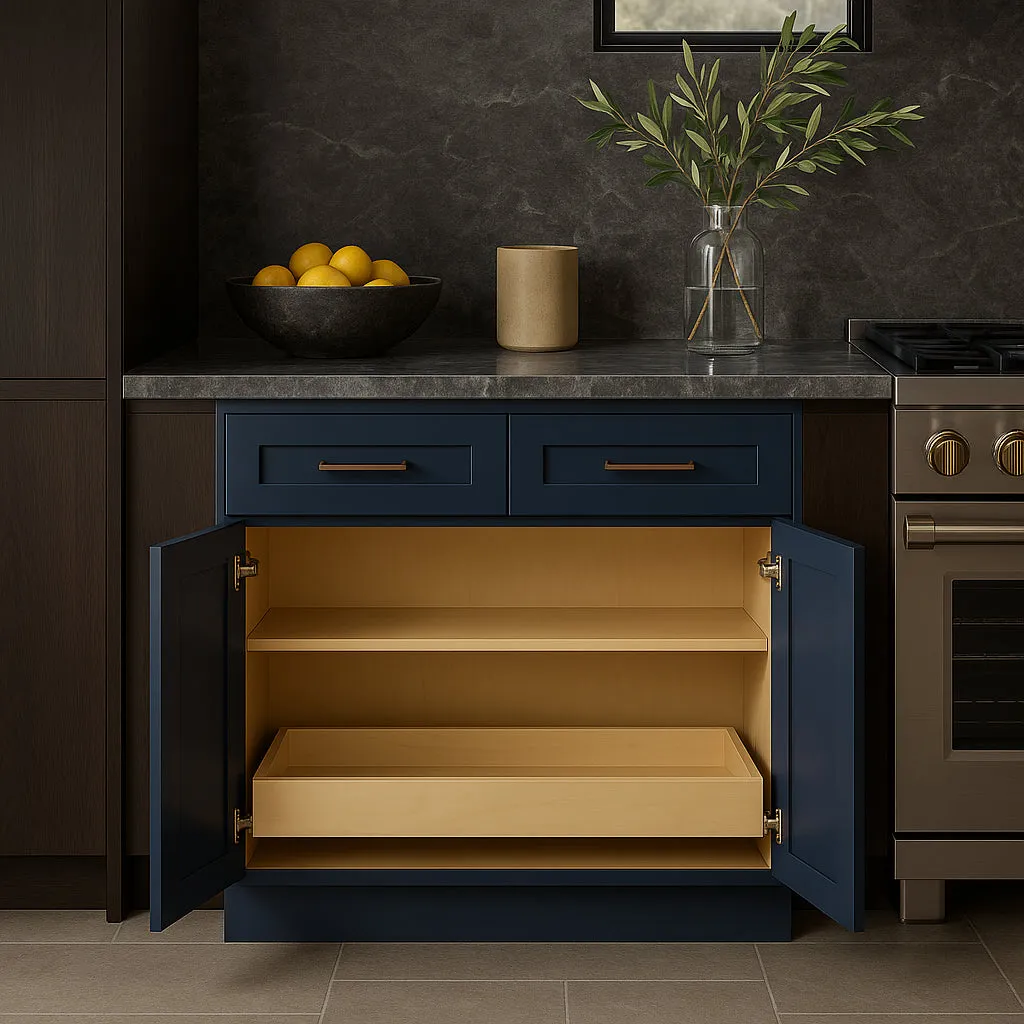 Home Decorators Collection Newport Mythic Blue Kitchen Cabinet, photo 3 of 3