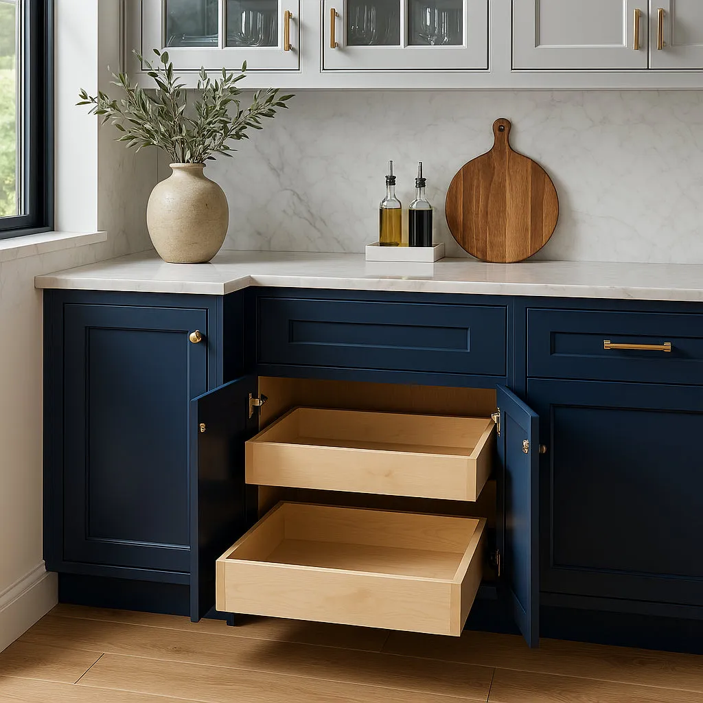 Home Decorators Collection Newport Mythic Blue Base Kitchen Cabinet, photo 2 of 3