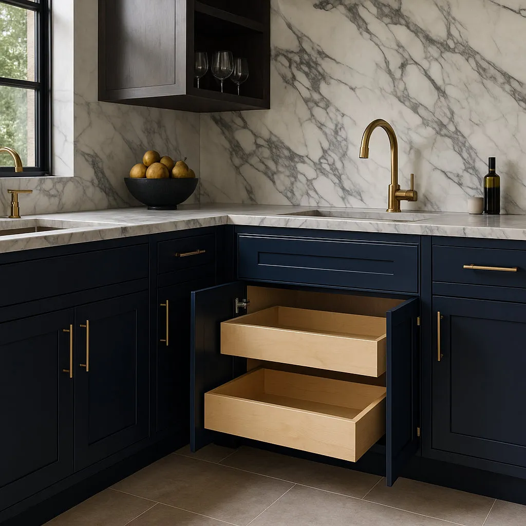 Home Decorators Collection Newport Mythic Blue Base Kitchen Cabinet, photo 3 of 3