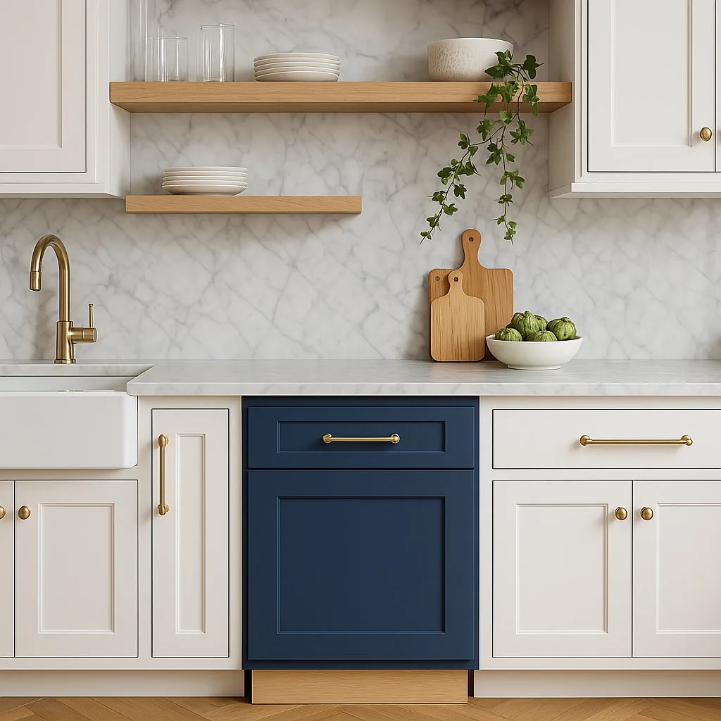 Home Decorators Collection Newport Mythic Blue Assembled Base Kitchen Cabinet, photo 2 of 3