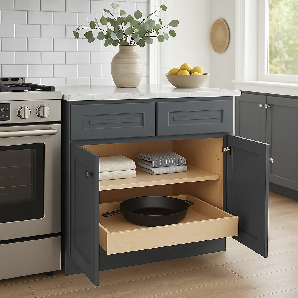 Home Decorators Collection Grayson 36" Onyx Base Kitchen Cabinet, photo 2 of 3