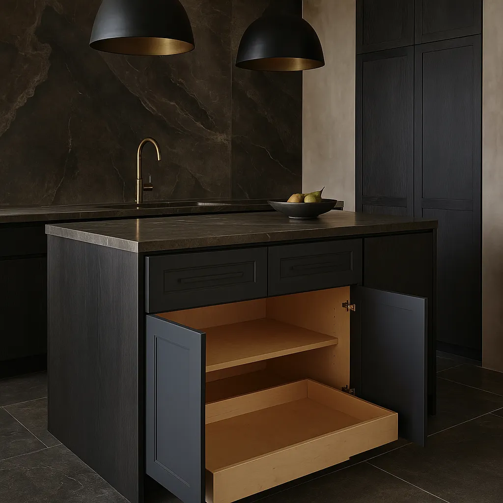 Home Decorators Collection Grayson 36" Onyx Base Kitchen Cabinet, photo 3 of 3