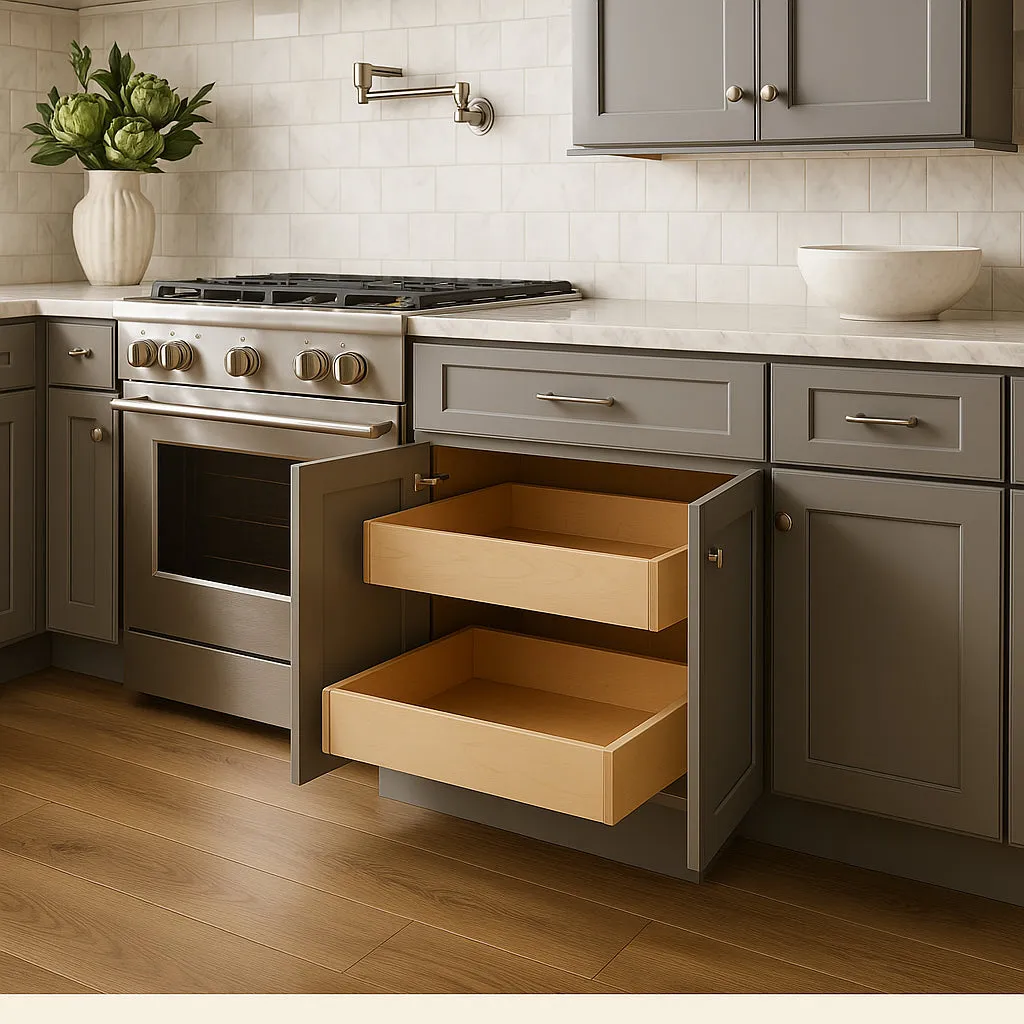 Home Decorators Collection Washington Veiled Gray Shaker Base Kitchen Cabinet, photo 2 of 3