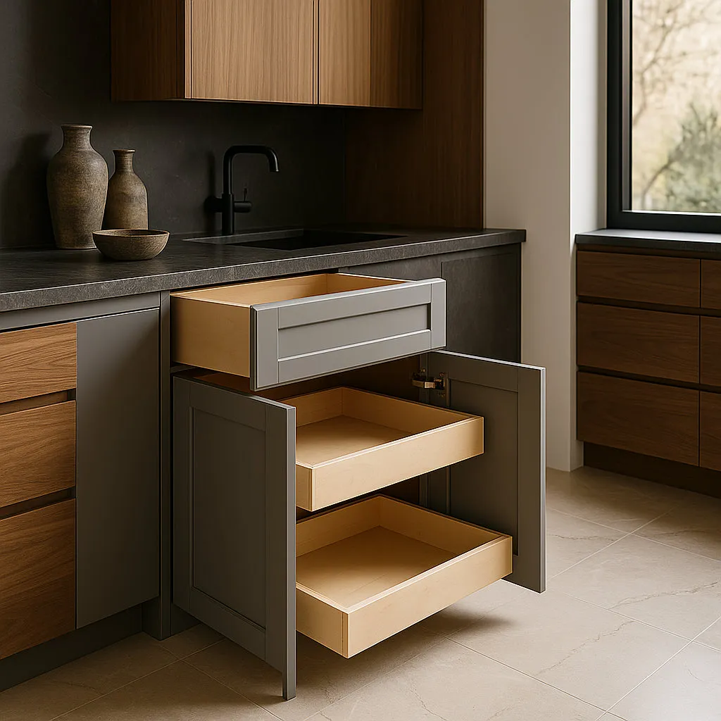 Home Decorators Collection Washington Veiled Gray Shaker Base Kitchen Cabinet, photo 3 of 3
