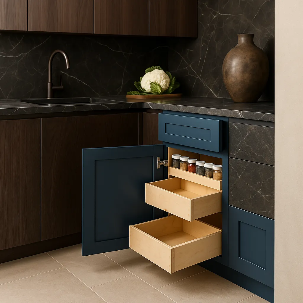 Home Decorators Collection Newport Mythic Blue Base Kitchen Cabinet, photo 3 of 3
