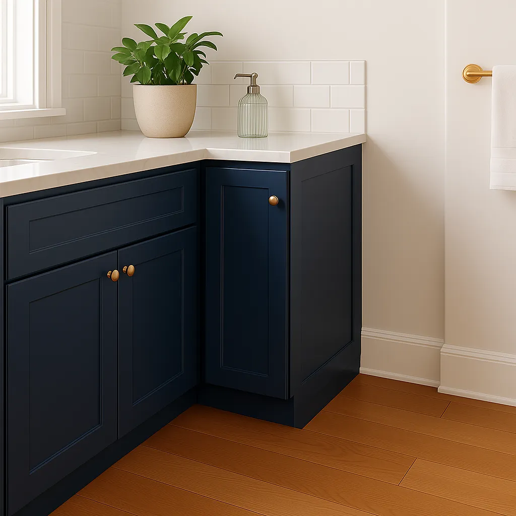 Home Decorators Collection Washington Vessel Blue Shaker Base Kitchen Cabinet, photo 2 of 3