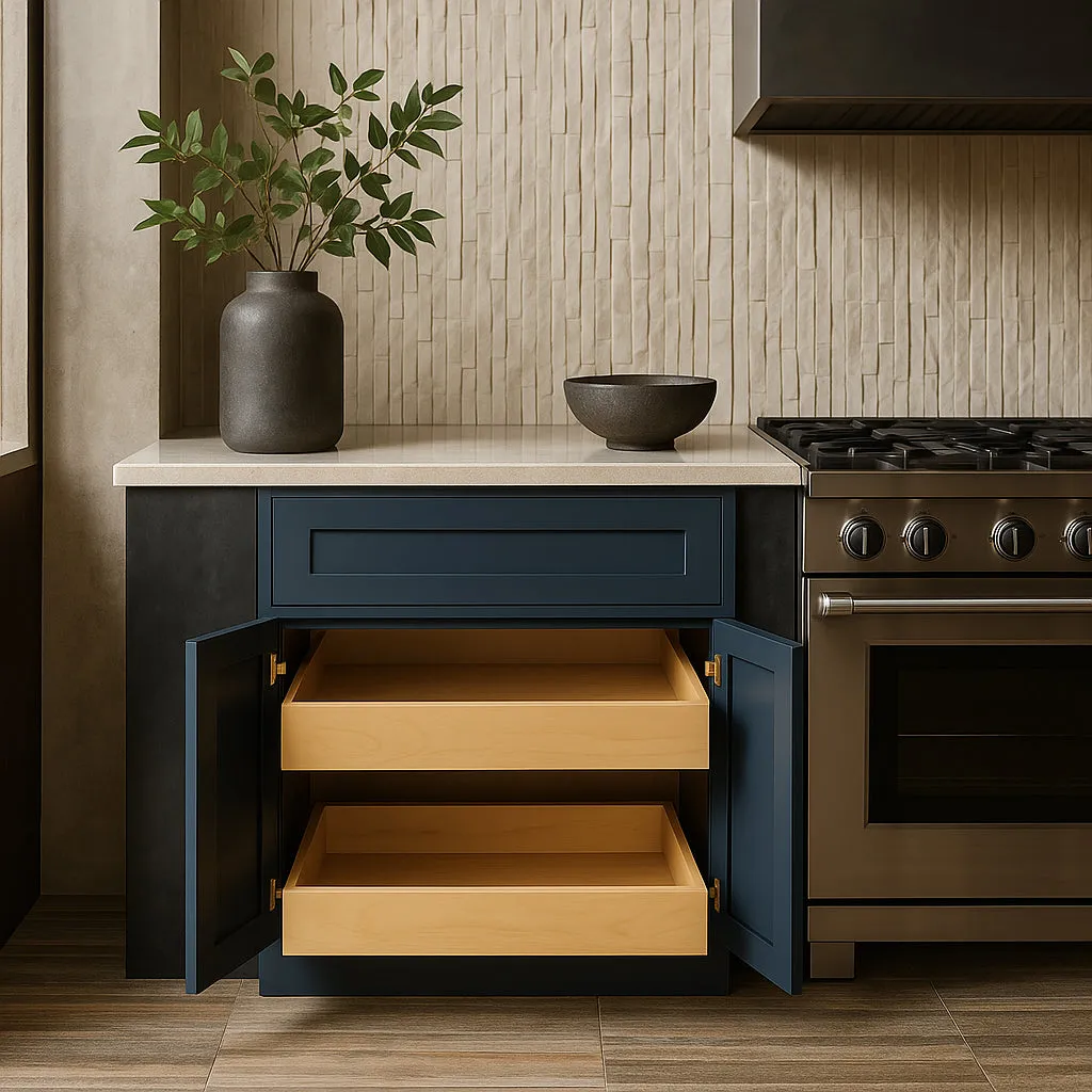 Home Decorators Collection Newport Mythic Blue Kitchen Cabinet, photo 3 of 3