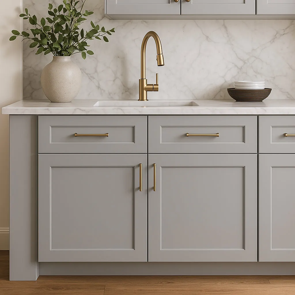 Home Decorators Collection Veiled Gray Shaker Base Kitchen Cabinet, photo 2 of 3