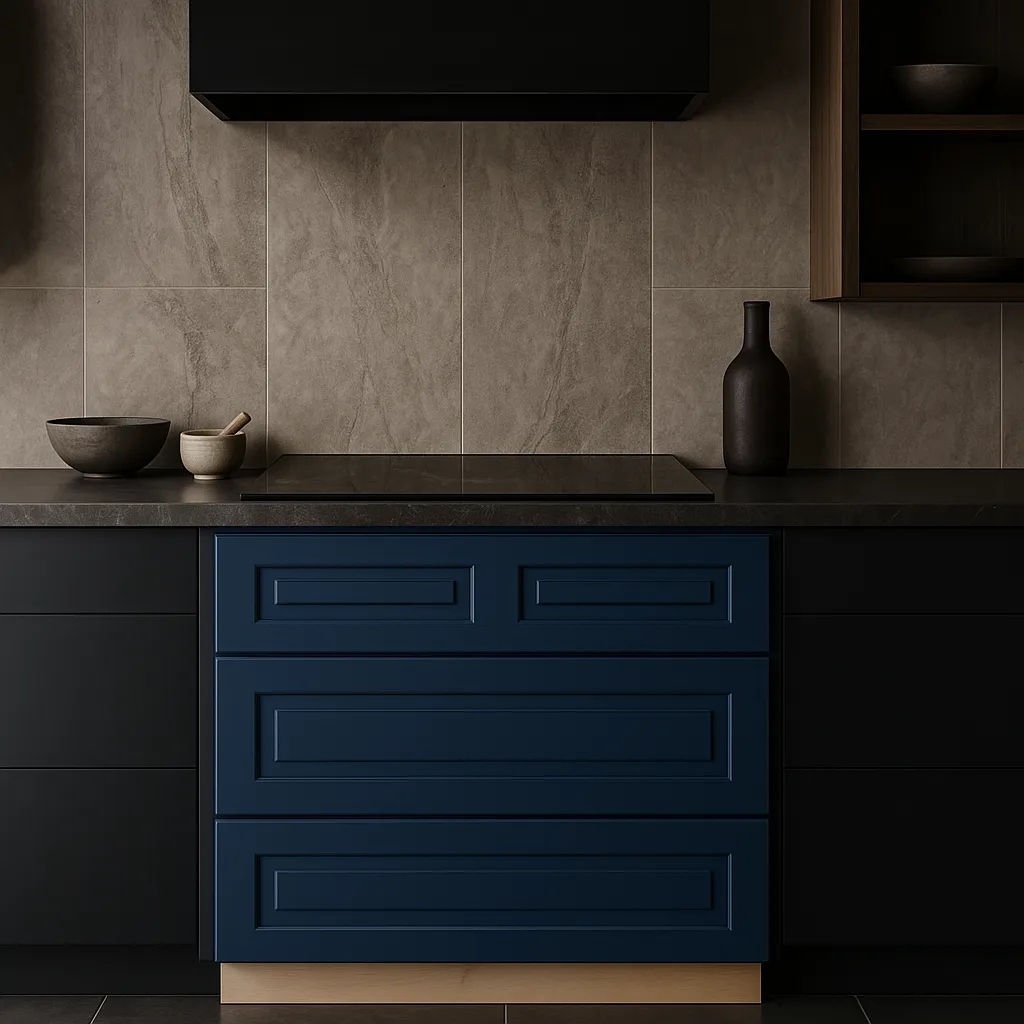 Home Decorators Collection Grayson Mythic Blue Cooktop Base Cabinet, photo 3 of 3
