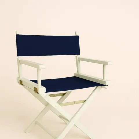 Black Director's Chair Cover - Durable Cotton Canvas