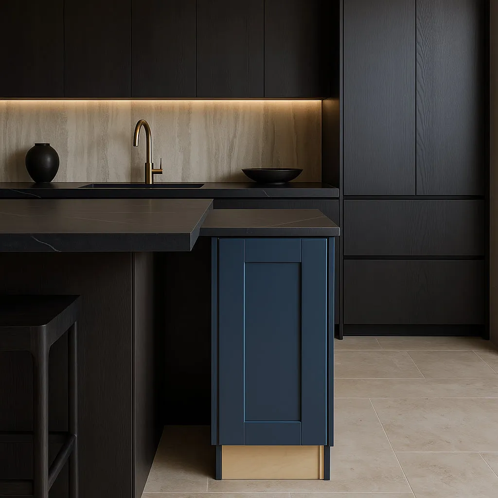 Home Decorators Collection Washington Vessel Blue Shaker Base Kitchen Cabinet, photo 3 of 3