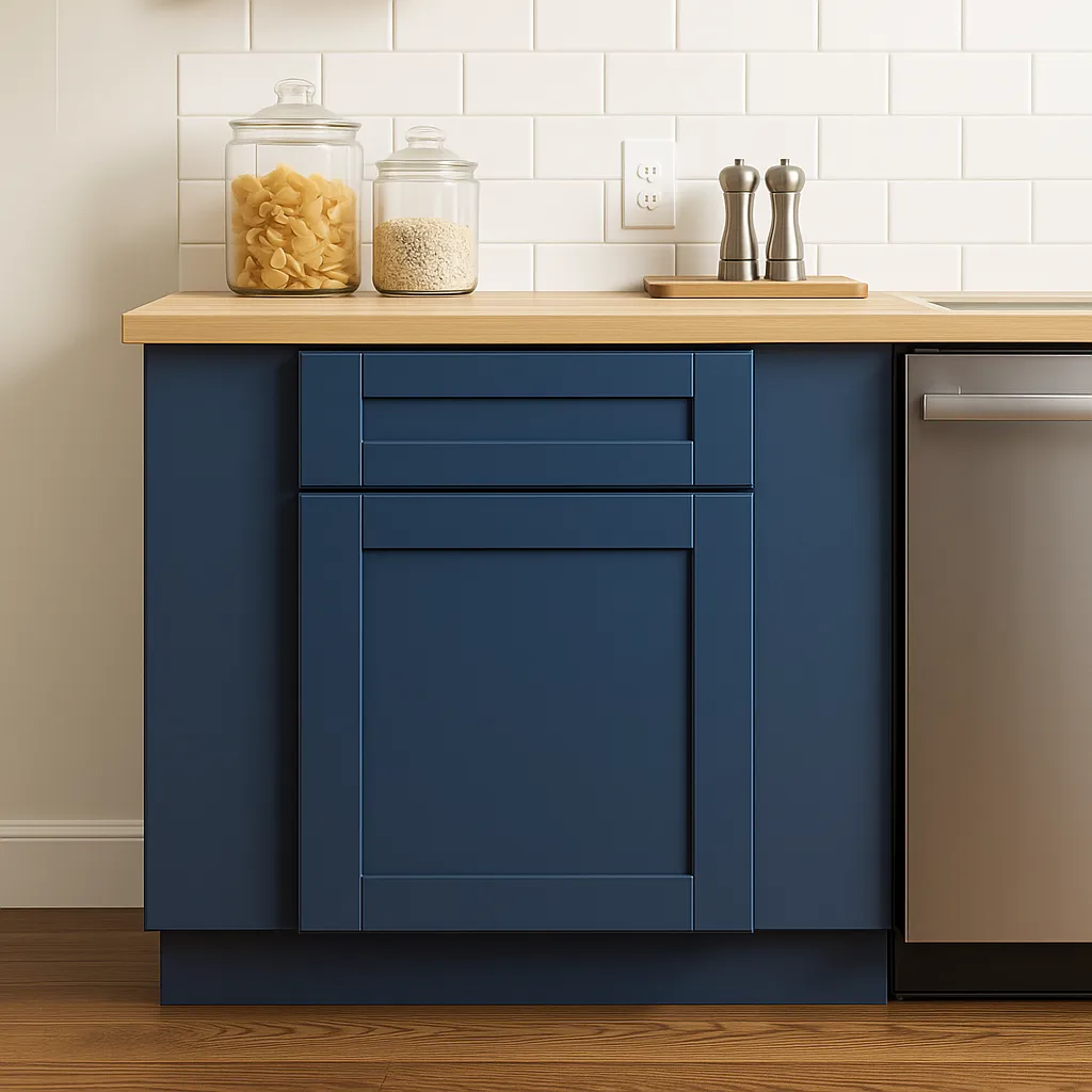 Home Decorators Collection Washington Vessel Blue Shaker Base Kitchen Cabinet, photo 2 of 3