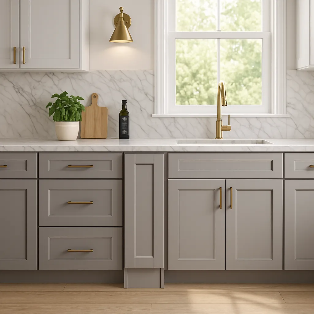 Home Decorators Collection Veiled Gray Shaker Base Kitchen Cabinet, photo 2 of 3