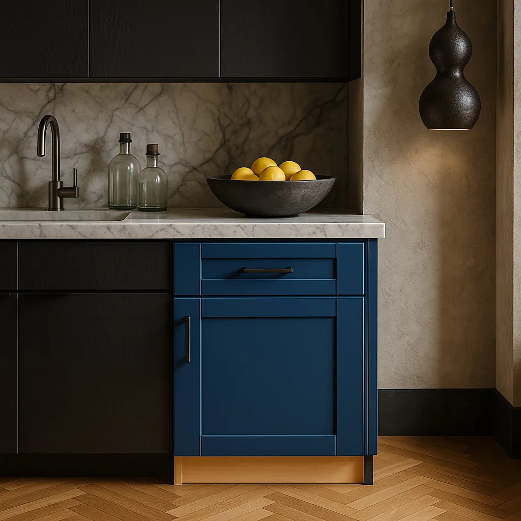 Home Decorators Collection Washington Vessel Blue Shaker Base Cabinet, photo 3 of 3