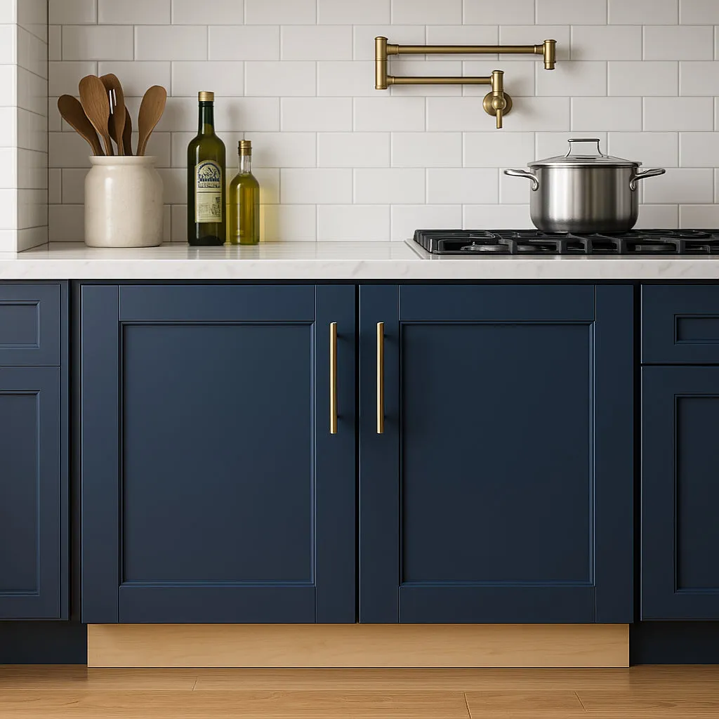 Home Decorators Collection Washington Vessel Blue Shaker Base Kitchen Cabinet, photo 2 of 3