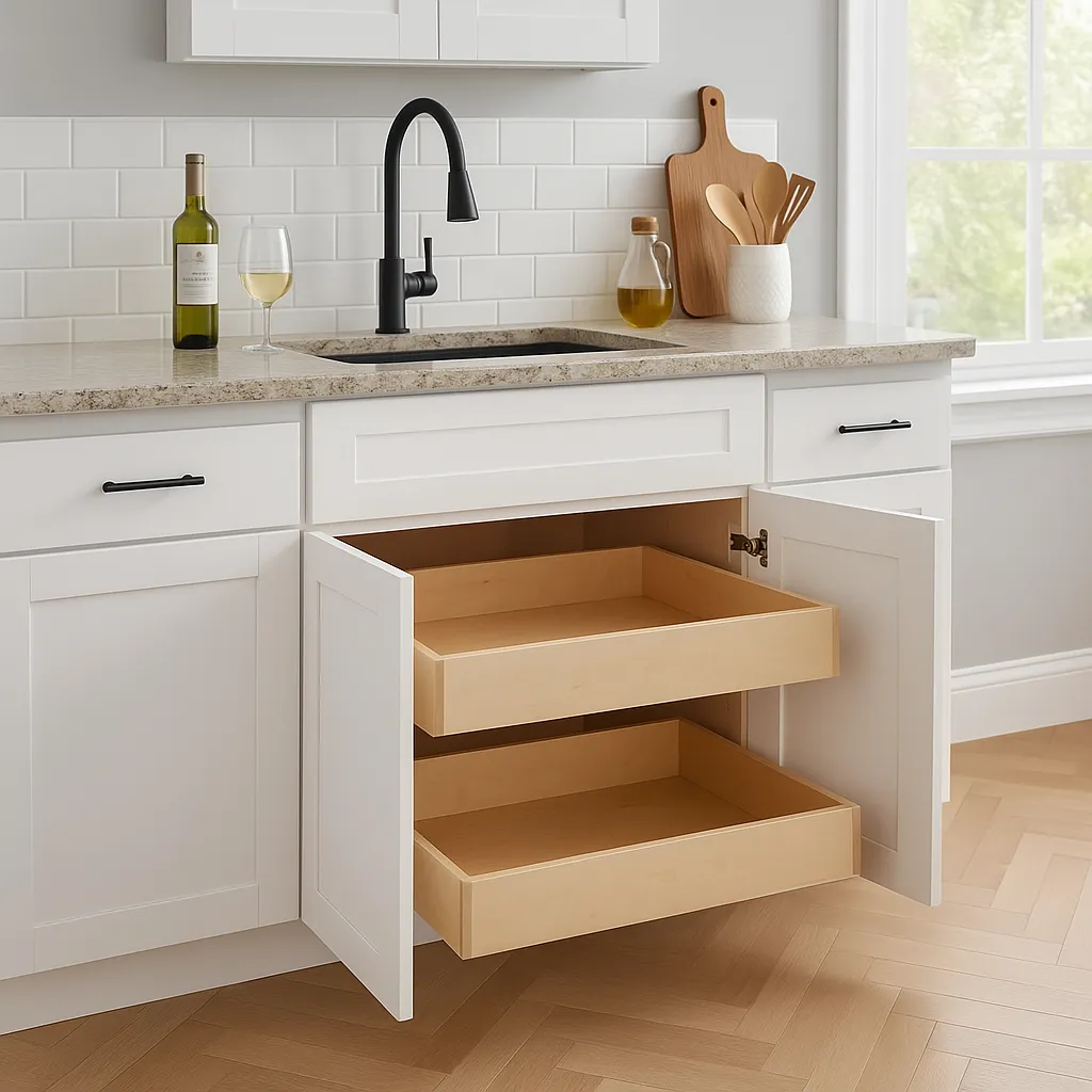 Home Decorators Collection Vesper White Shaker Base Kitchen Cabinet, photo 2 of 3