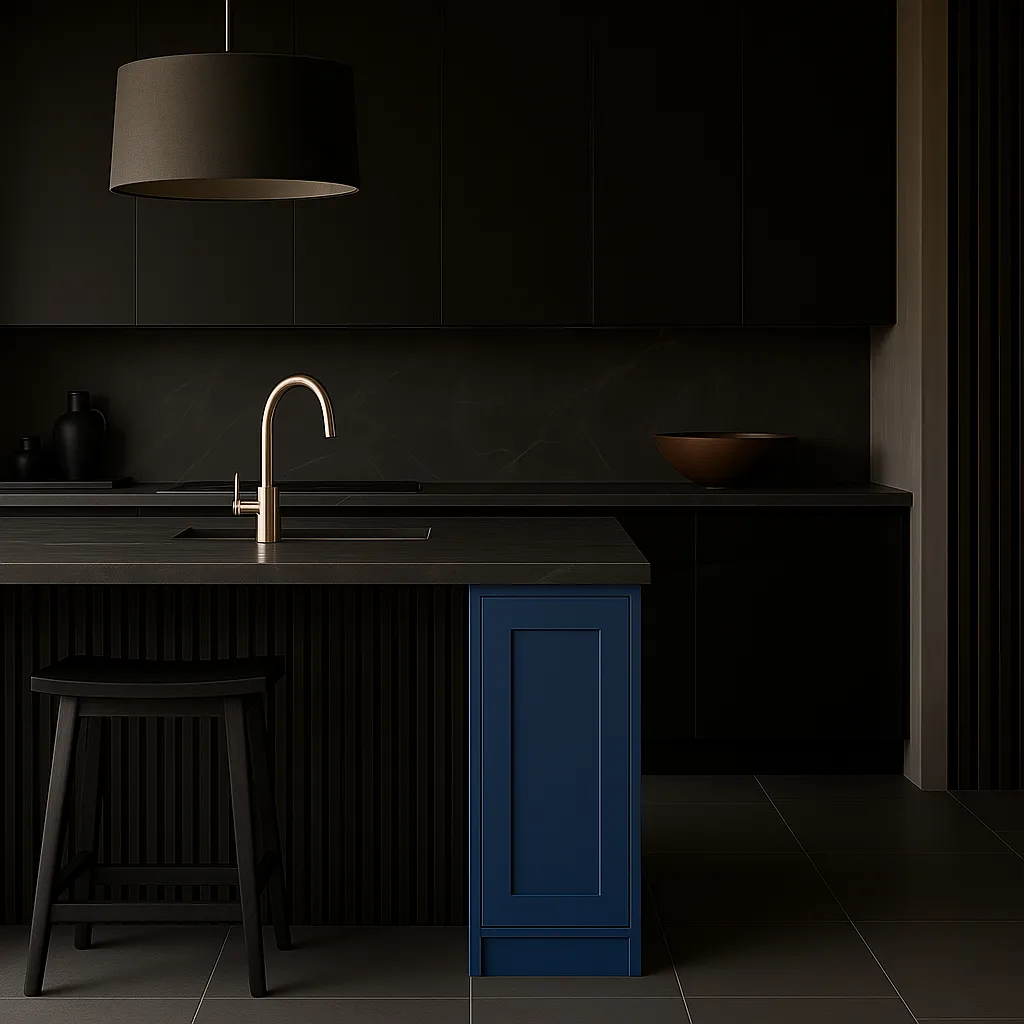 Home Decorators Collection Washington Vessel Blue Shaker Base Kitchen Cabinet, photo 3 of 3