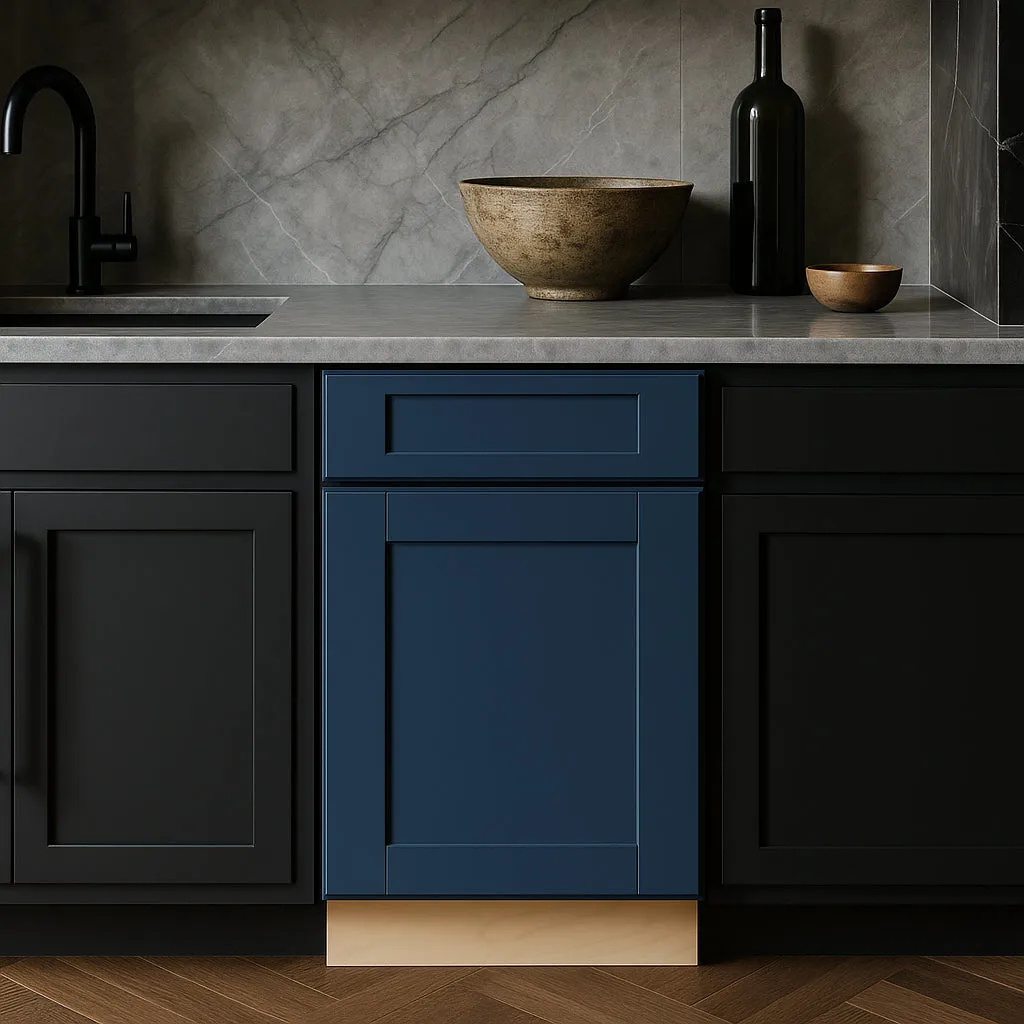 Home Decorators Collection Washington Vessel Blue Shaker Base Kitchen Cabinet, photo 3 of 3