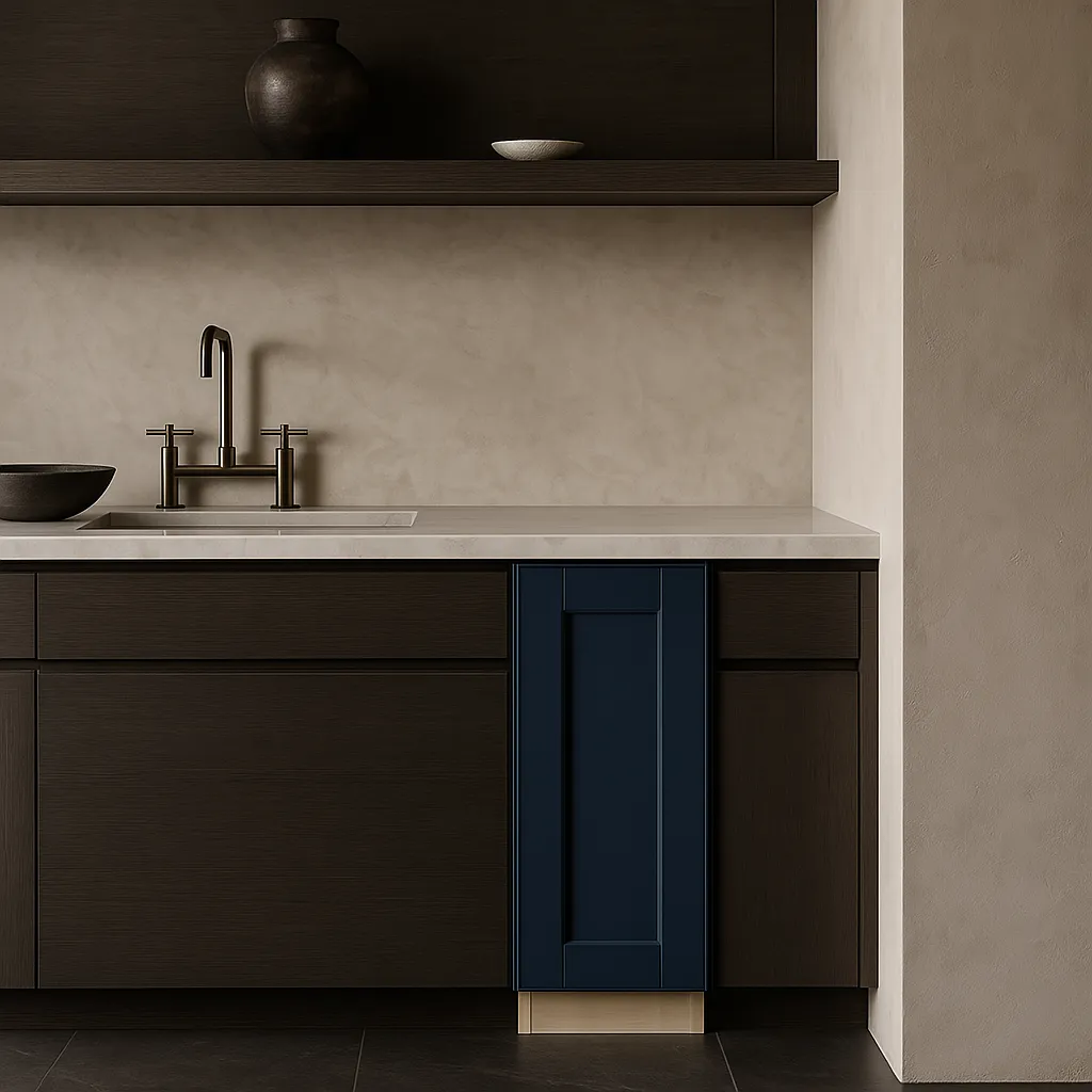 Home Decorators Collection Washington Vessel Blue Shaker Kitchen Cabinet, photo 3 of 3