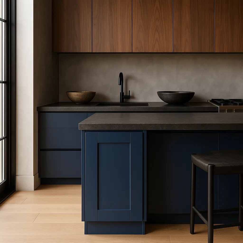 Home Decorators Collection Washington Vessel Blue Shaker Kitchen Base Cabinet, photo 3 of 3
