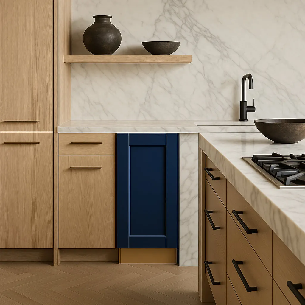 Home Decorators Collection Washington Vessel Blue Shaker Base Kitchen Cabinet, photo 3 of 3