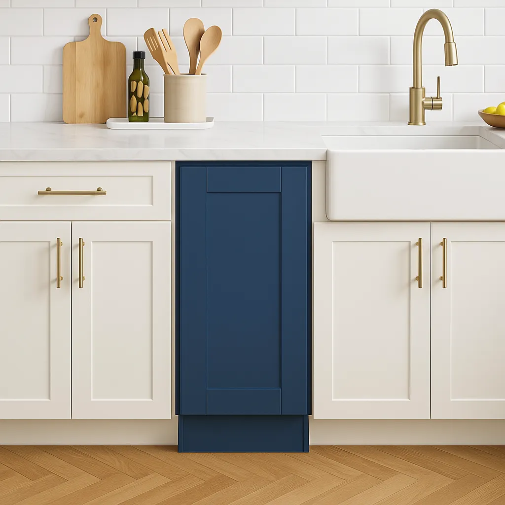 Home Decorators Collection Washington Vessel Blue Shaker Base Kitchen Cabinet, photo 2 of 3