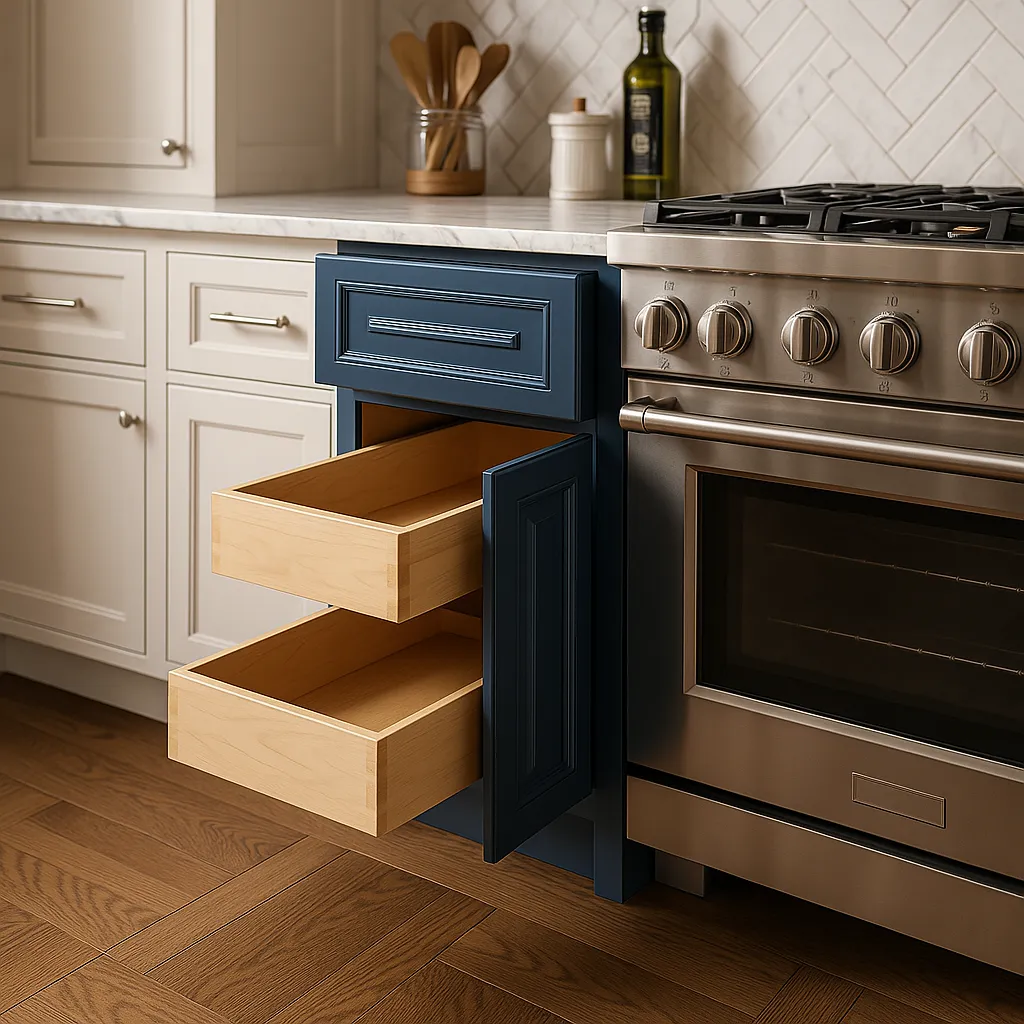 Home Decorators Collection Mythic Blue Base Kitchen Cabinet, photo 2 of 3