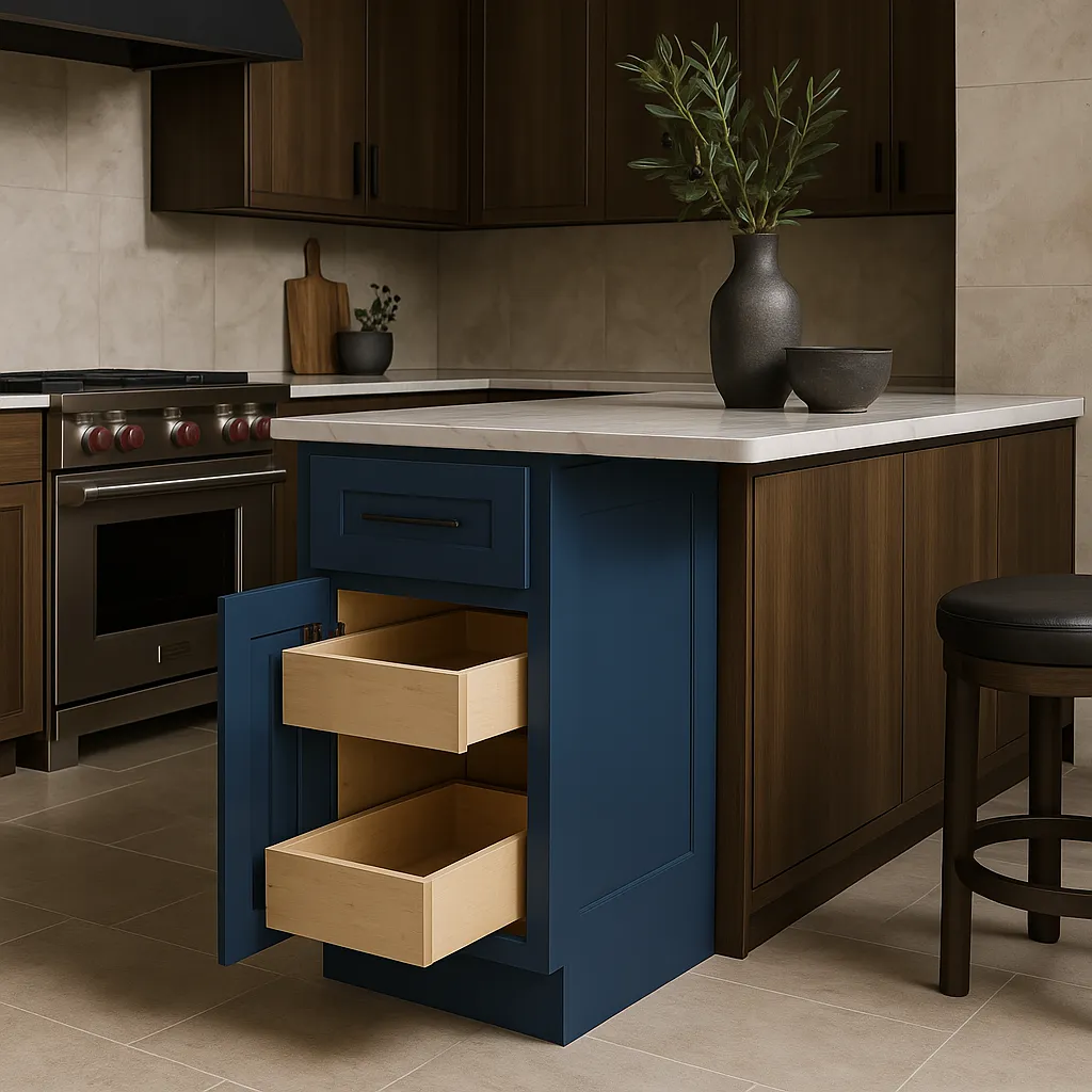 Home Decorators Collection Mythic Blue Base Kitchen Cabinet, photo 3 of 3