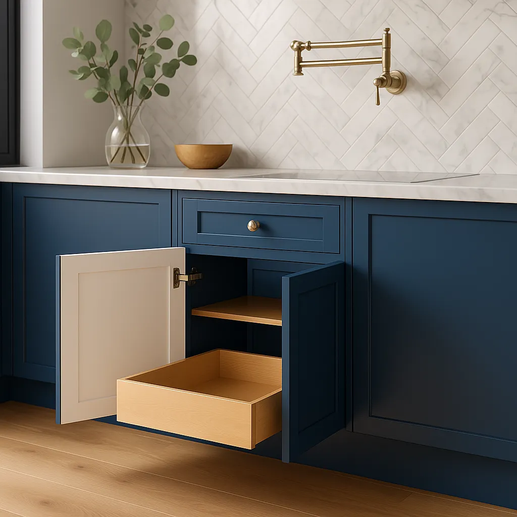 Home Decorators Collection Washington Vessel Blue Shaker Base Cabinet, photo 2 of 3