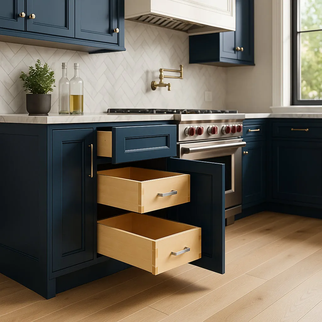 Home Decorators Collection Newport Mythic Blue Shaker Base Cabinet, photo 2 of 3