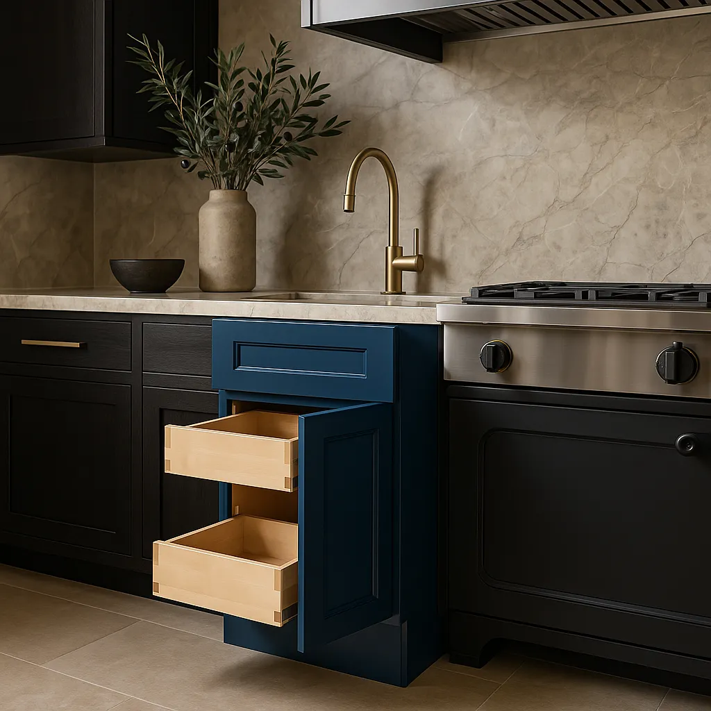 Home Decorators Collection Newport Mythic Blue Shaker Base Cabinet, photo 3 of 3