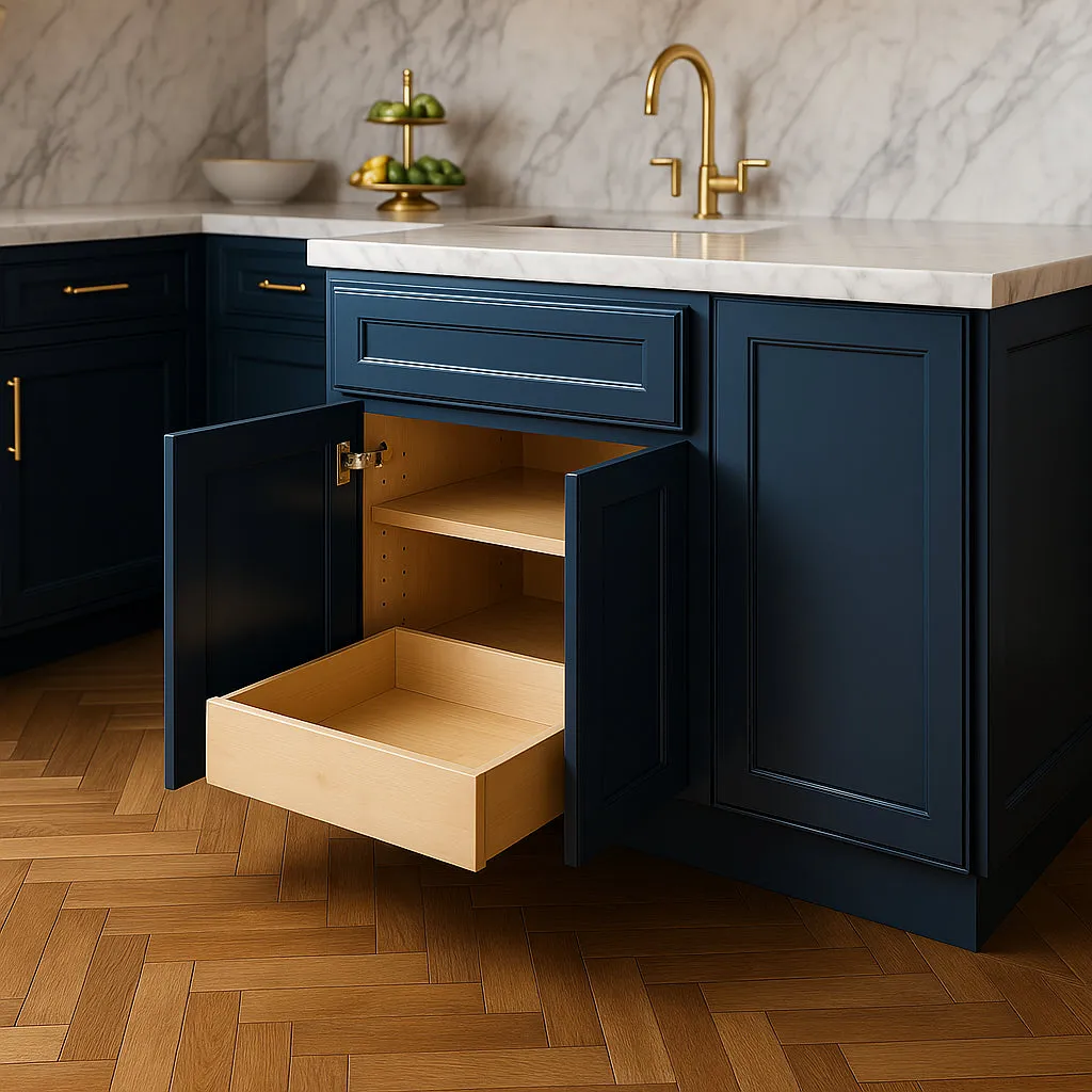 Home Decorators Collection Newport Mythic Blue Soft-Close Base Kitchen Cabinet, photo 2 of 3