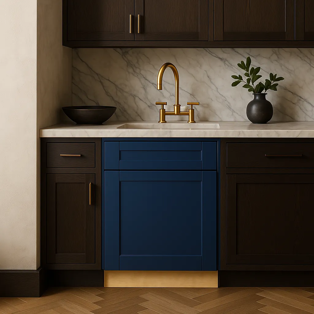 Home Decorators Collection Washington Vessel Blue Shaker Base Kitchen Cabinet, photo 3 of 3