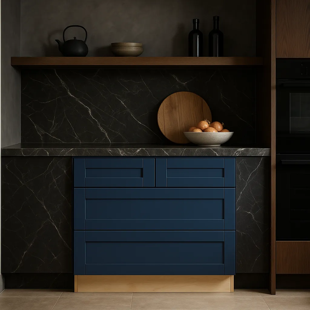Home Decorators Collection Washington Vessel Blue Cooktop Base Cabinet, photo 3 of 3