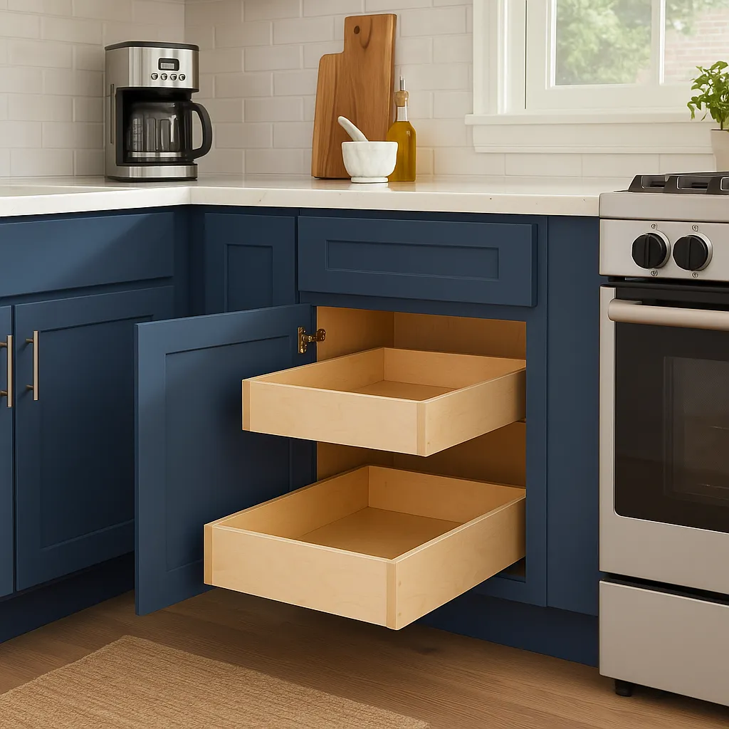 Home Decorators Collection Grayson Mythic Blue Assembled Kitchen Cabinet, photo 2 of 3
