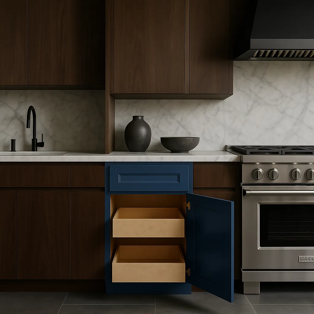 Home Decorators Collection Grayson Mythic Blue Assembled Kitchen Cabinet, photo 3 of 3